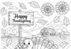Cute Thanksgiving Coloring Page