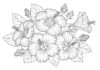 Easter Hibiscus Coloring Page