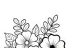Easy Floral Coloring Page