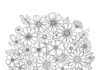 Flower in Vase Coloring Page