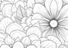 Flower Mandala Coloring Page for Adults