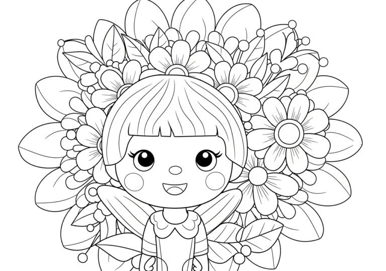 Flower Power Coloring Page