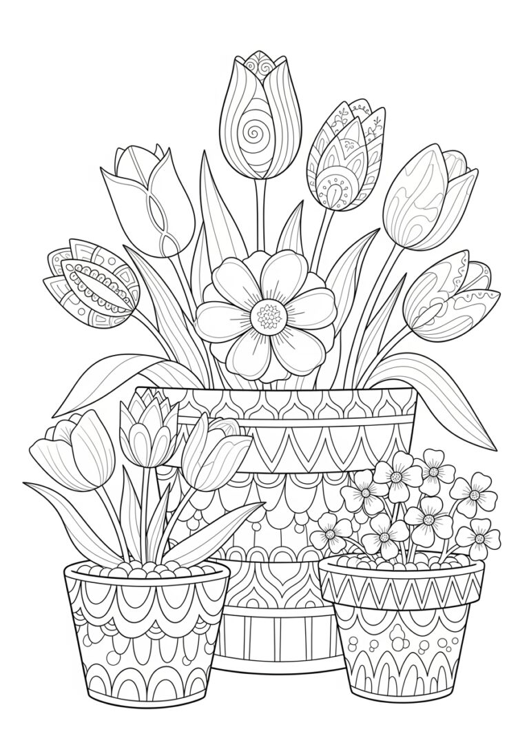 Flower Picture Coloring Page