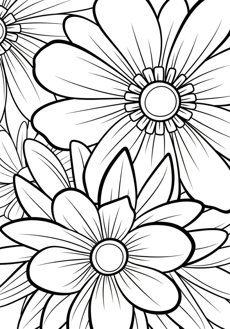 Full Page Flower Mandala Coloring Page