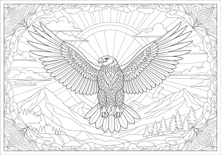 Golden Eagle Coloring Page