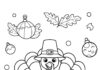 Happy Thanksgiving Turkey Coloring Page