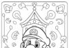 Ice Mario Coloring Page