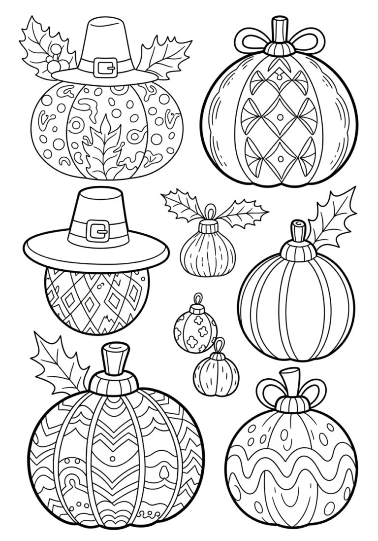 Image of Thanksgiving Coloring Page