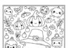 Kawaii Thanksgiving Coloring Page
