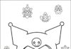 Kuromi Chibi Coloring Page