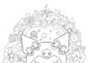 Kuromi Coloring Page for Adults