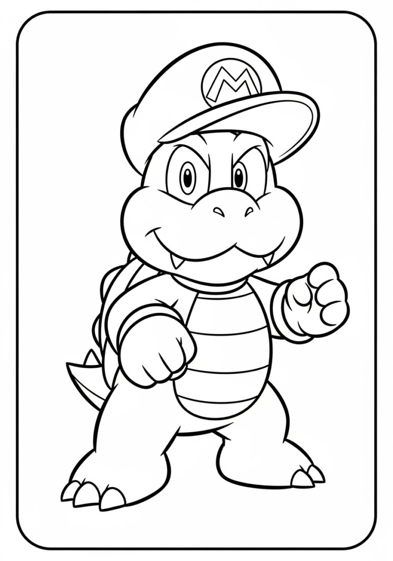 Lemmy Mario Coloring Page