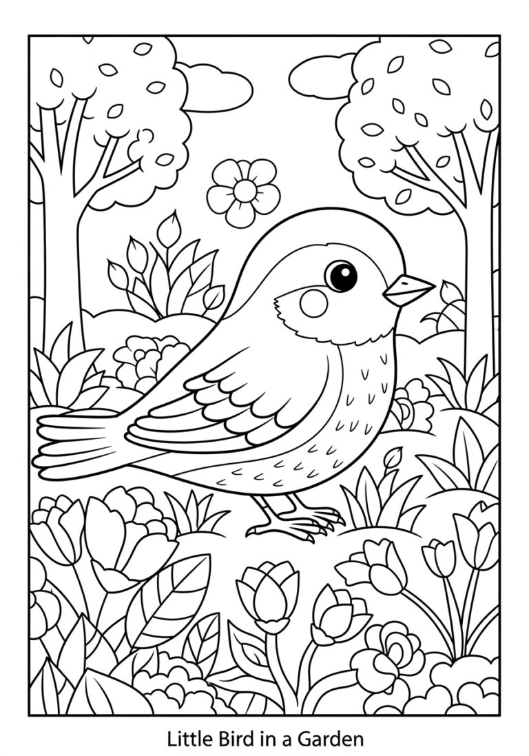 Little Bird Coloring Page