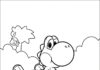 Mario Kart Coloring Page Yoshi