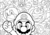 Mario Run Coloring Page