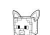 Minecraft Huggy Wuggy Coloring Page