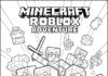 Minecraft Roblox Coloring Page