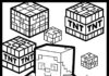 Minecraft TNT Coloring Page