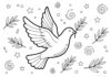 Peace Dove Coloring Page