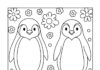 Penguin Coloring Page for Preschoolers