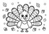 Pre K Thanksgiving Coloring Page