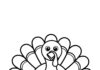 Preschool Turkey Coloring Page