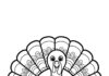 Printable Color Turkey Coloring Page