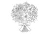Romantic Bouquet Coloring Page