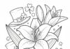St. Patrick’s Day Lily Coloring Page
