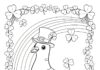 St. Patrick’s Day Pigeon Coloring Page