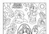 Super Mario Character Coloring Page