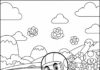 Super Mario Kart Coloring Page