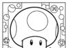 Super Mario Toad Coloring Page