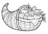 Thanksgiving Basket Coloring Page