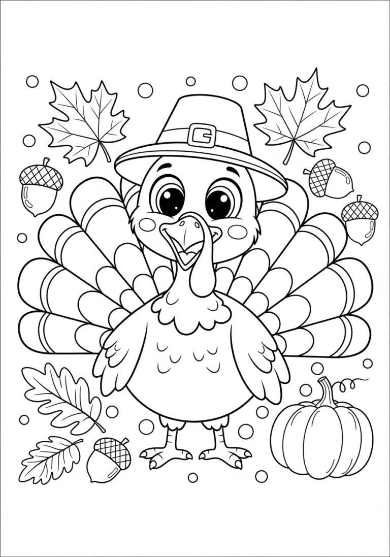 Thanksgiving Coloring Craft