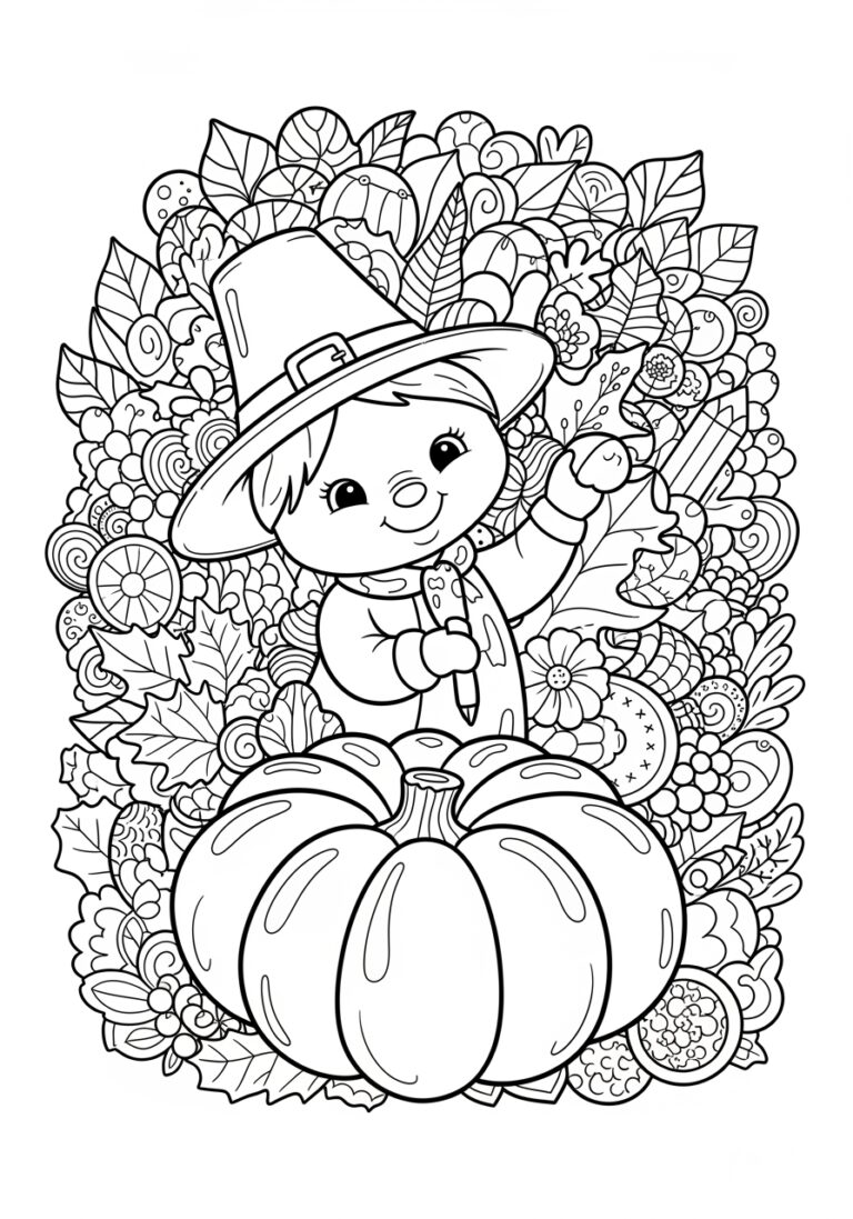 Thanksgiving Coloring Photo