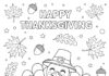 Thanksgiving Day Coloring Page