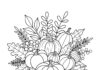 Thanksgiving Harvest Vase Coloring Page