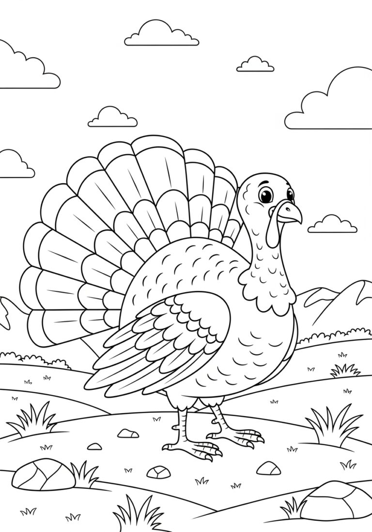 Turkey Bird Coloring Page