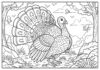 Turkey Coloring Page Colored