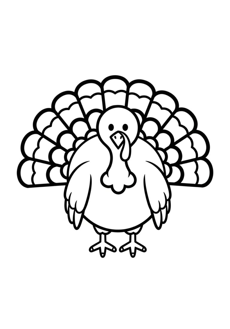 Turkey Coloring Pic
