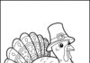 Turkey Day Coloring Page Printable