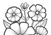 Unique Flower Coloring Page