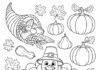 Coloring Page Happy Thanksgiving
