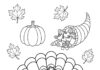 Thanksgiving Coloring Page Easy