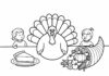Thanksgiving Coloring Page for 2 Year Olds
