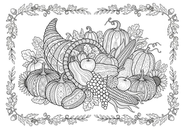 Pinterest Thanksgiving Coloring Page