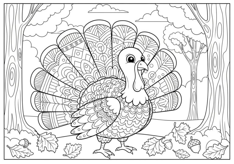 Turkey Coloring Page