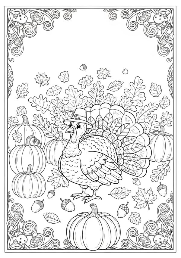 165 Festive Thanksgiving Coloring Pages - Free Pdf Downloads