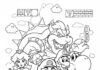Coloring Page of Mario Character